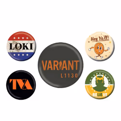 Loki TVA Badge Set (Pack of 5)