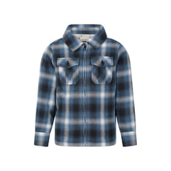 Mountain Warehouse Childrens/Kids Stream Checked Borg Lined Full Zip Shirt Jacket - 5-6 Years, Blue