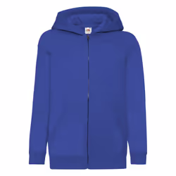 Fruit of the Loom Childrens/Kids Classic Full Zip Hoodie - 12-13 Years, Royal Blue