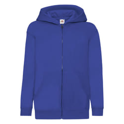 Fruit of the Loom Childrens/Kids Classic Full Zip Hoodie - 12-13 Years, Royal Blue