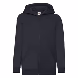 Fruit of the Loom Childrens/Kids Classic Full Zip Hoodie - 5-6 Years, Deep Navy