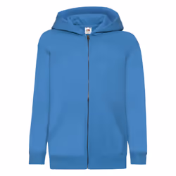 Fruit of the Loom Childrens/Kids Classic Full Zip Hoodie - 5-6 Years, Azure Blue