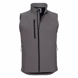 Russell Mens Softshell Gilet - L, Titanium