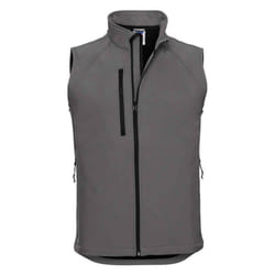 Russell Mens Softshell Gilet - L, Titanium