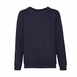 Fruit of the Loom Childrens/Kids Classic Raglan Sweatshirt - 12-13 Years, Deep Navy