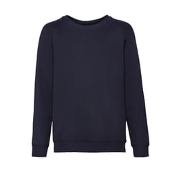 Fruit of the Loom Childrens/Kids Classic Raglan Sweatshirt - 12-13 Years, Deep Navy