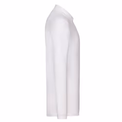 Fruit of the Loom Mens Cotton Pique Long-Sleeved Polo Shirt - L, White