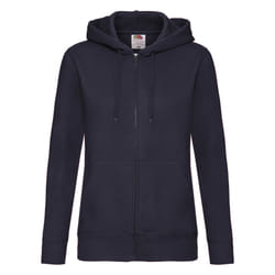 Fruit of the Loom Womens/Ladies Premium Lady Fit Full Zip Hoodie - 10 UK, Deep Navy