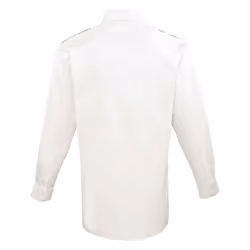 Premier Mens Long-Sleeved Pilot Shirt - 15.5in, White