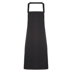 Premier Unisex Adult Cotton Bibbed Apron - One Size, Black