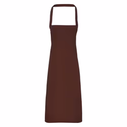 Premier Unisex Adult Cotton Bibbed Apron - One Size, Brown