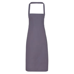 Premier Unisex Adult Cotton Bibbed Apron - One Size, Dark Grey