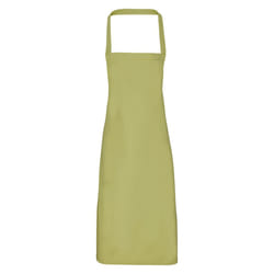 Premier Unisex Adult Cotton Bibbed Apron - One Size, Lime
