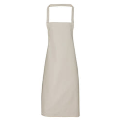 Premier Unisex Adult Cotton Bibbed Apron - One Size, Natural