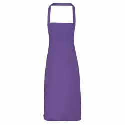 Premier Unisex Adult Cotton Bibbed Apron - One Size, Purple