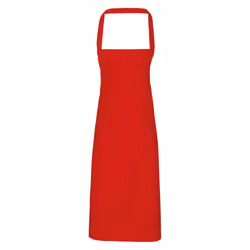 Premier Unisex Adult Cotton Bibbed Apron - One Size, Red