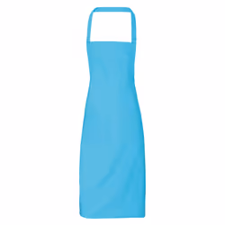 Premier Unisex Adult Cotton Bibbed Apron - One Size, Turquoise
