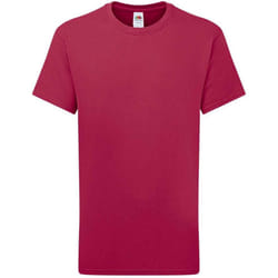 Fruit of the Loom Childrens/Kids Iconic 195 Premium T-Shirt - 3-4 Years, Cranberry