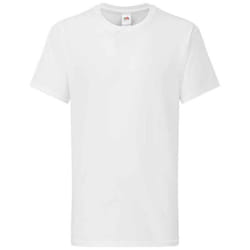 Fruit of the Loom Childrens/Kids Iconic 195 Premium T-Shirt - 14-15 Years, White