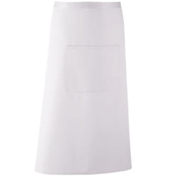 Premier Colours Bar Apron - One Size, White