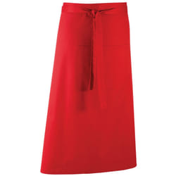 Premier Colours Bar Apron - One Size, Red