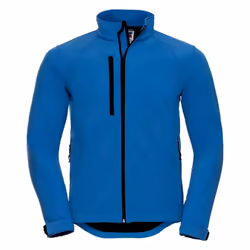 Russell Mens Plain Soft Shell Jacket - XXL, Azure