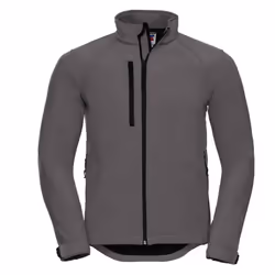 Russell Mens Plain Soft Shell Jacket - XS, Titanium