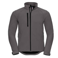 Russell Mens Plain Soft Shell Jacket - XS, Titanium