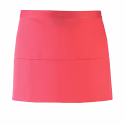 Premier Colours 3 Pocket Short Apron - One Size, Hot Pink