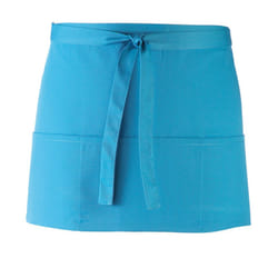 Premier Colours 3 Pocket Short Apron - One Size, Turquoise