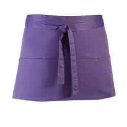 Premier Colours 3 Pocket Short Apron - One Size, Purple