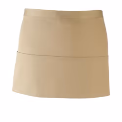 Premier Colours 3 Pocket Short Apron - One Size, Khaki