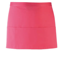 Premier Colours 3 Pocket Short Apron - One Size, Fuchsia