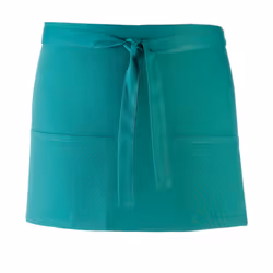 Premier Colours 3 Pocket Short Apron - One Size, Emerald
