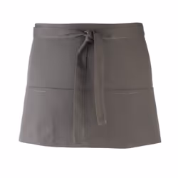 Premier Colours 3 Pocket Short Apron - One Size, Dark Grey