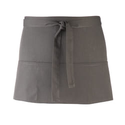 Premier Colours 3 Pocket Short Apron - One Size, Dark Grey