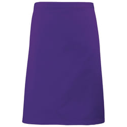 Premier Colours Mid Length Apron - One Size, Purple