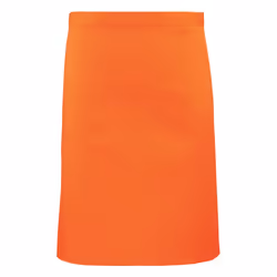 Premier Colours Mid Length Apron - One Size, Orange