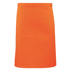 Premier Colours Mid Length Apron - One Size, Orange