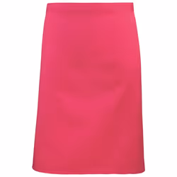 Premier Colours Mid Length Apron - One Size, Hot Pink