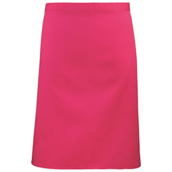 Premier Colours Mid Length Apron - One Size, Hot Pink