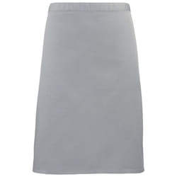 Premier Colours Mid Length Apron - One Size, Silver
