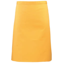 Premier Colours Mid Length Apron - One Size, Sunflower