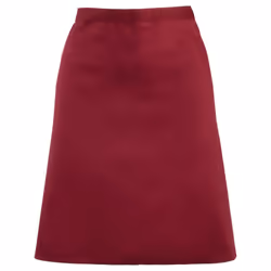 Premier Colours Mid Length Apron - One Size, Burgundy