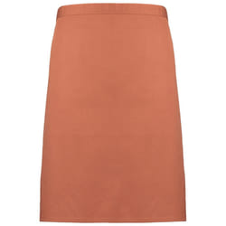 Premier Colours Mid Length Apron - One Size, Chestnut