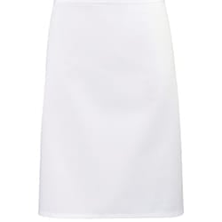 Premier Colours Mid Length Apron - One Size, White