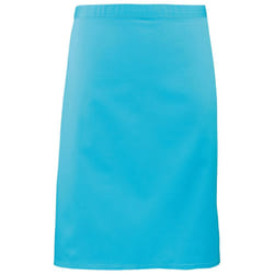 Premier Colours Mid Length Apron - One Size, Turquoise