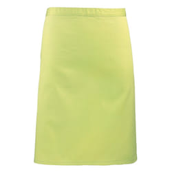 Premier Colours Mid Length Apron - One Size, Lime