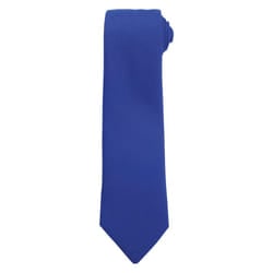 Premier Plain Polyester Tie - One Size, Royal Blue