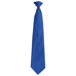 Premier Unisex Adult Colours Fashion Plain Clip-On Tie - One Size, Royal Blue